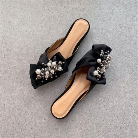 Jual Clara In Black Pearl Mules Shopee Indonesia