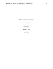 Jessica S SLP Module 4 Docx Running Head MANAGING ORGANIZATIONAL