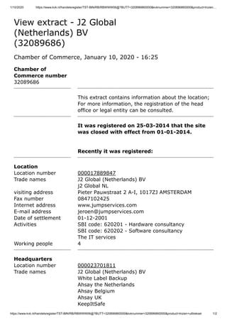 J2 Netherlands Registration Documents | PDF