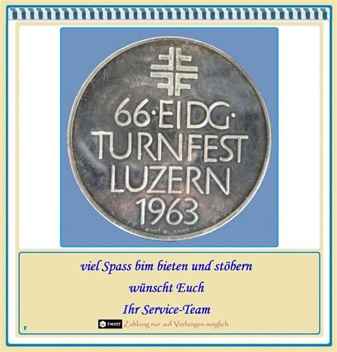 66 EIDG TURNFEST 1963 In LUZERN DEM KAMPFRICHTER In Etui Kaufen