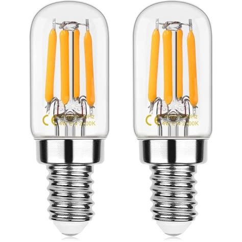 Ampoule Led E T W Pour Hotte Aspirante Petite Vis Edison Blanc