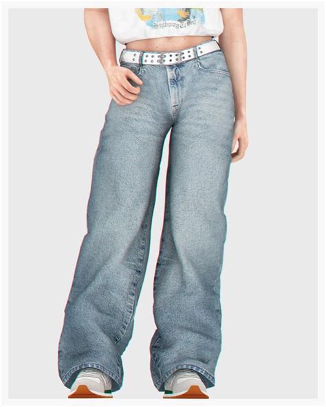 Low Waist Loose Baggy Denim Pants For Males BackTrack In 2024