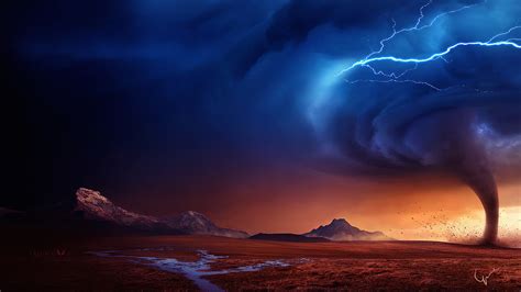 2560x1440 Tornado Art 1440P Resolution ,HD 4k Wallpapers,Images,Backgrounds,Photos and Pictures