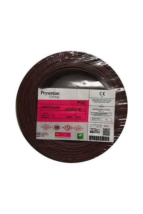 Prysmian 1mm Kahverengi Nyaf Çok Tellİ Kablo H05V K Mutel