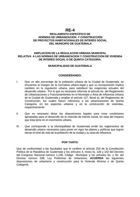 PDF RE 4 REGLAMENTO DE PROYECTOS DE INTERES PDF FileRELATIVA A LAS