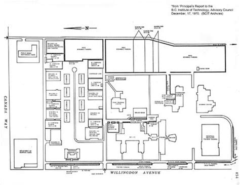 BCIT campus map, December 17, 1970 - Archives & Special Collections