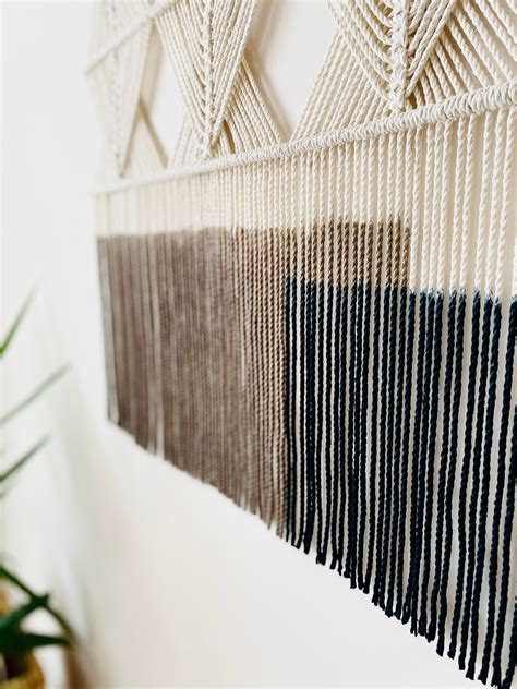 Macrame Pared Colgante Tapiz De Arte De Pared Pared Macrame Etsy