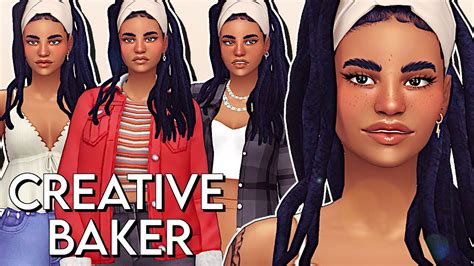 The Sims 4 CREATIVE BAKER CAS Lookbook CC Links YouTube