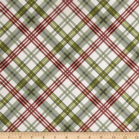 Romantic Afternoon Flannel Plaid Green From Fabricdotcom Designed By