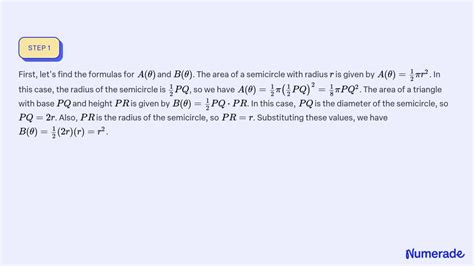 SOLVED A Semicircle With Diameter P Q Sits On An Isosceles Triangle