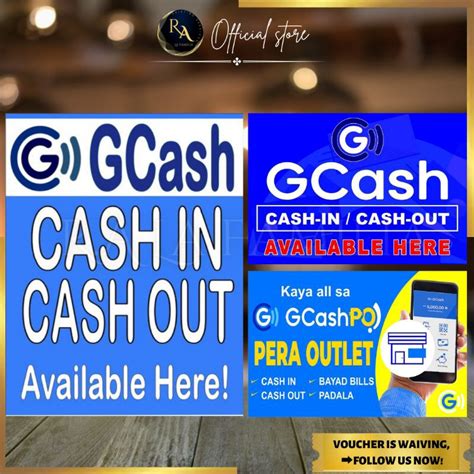 Ra Bills Payment G Cash Incash Out Pvc Signage High Quality Print