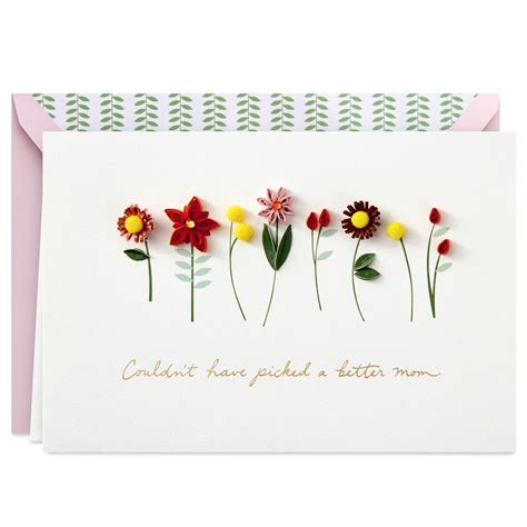 Hallmark Signature Mothers Day Card Quilled Flowers Couldn T Have