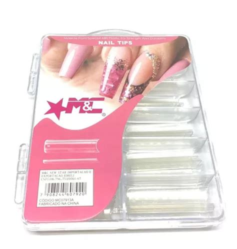 Kit 100 Moldes F1 Curvatura C Extra Longa Nails Gel Moldado MercadoLivre