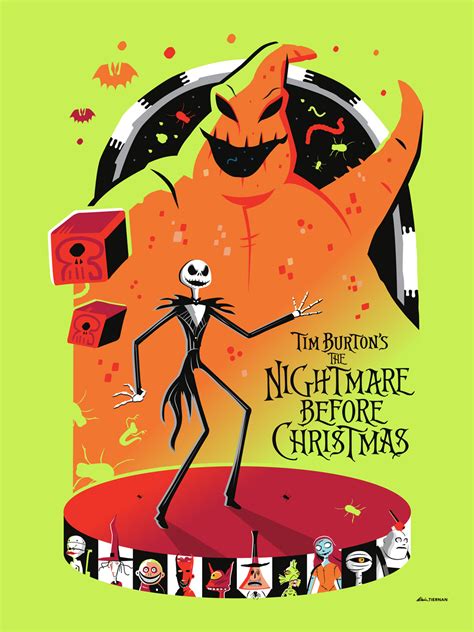 Tim Burton S The Nightmare Before Christmas Poster Poster By