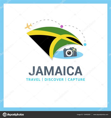 Jamaica national flag logo Stock Vector Image by ©ibrandify #134482838