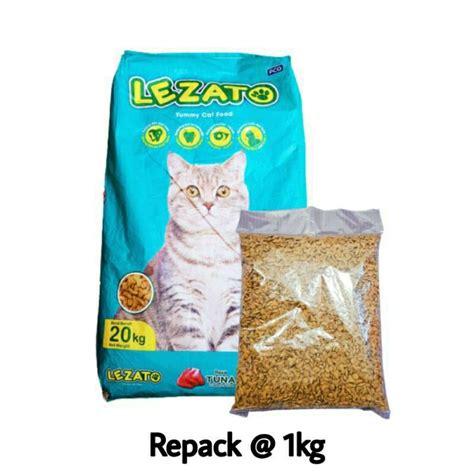 Jual Makanan Kucing Lezato Cat Food Tuna Kg Repack Shopee Indonesia