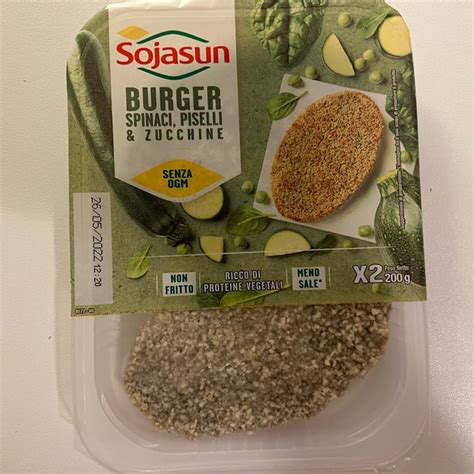 Sojasun Burger Spinaci Piselli E Zucchine Review Abillion