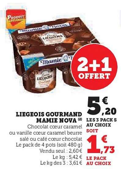 Promo Li Geois Gourmand Mamie Nova Chez Super U Icatalogue Fr