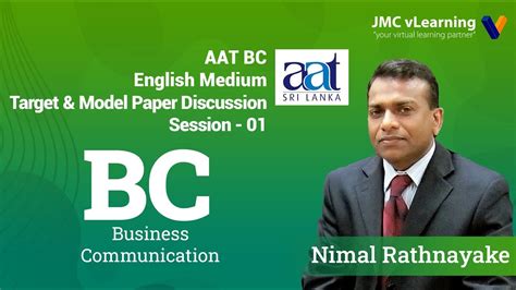 Aat Business Communication Bc Nimal Rathnayake Model Paper