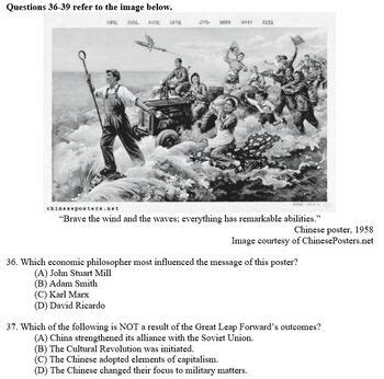 Ap World History Unit Multiple Choice Stimulus Based Questions