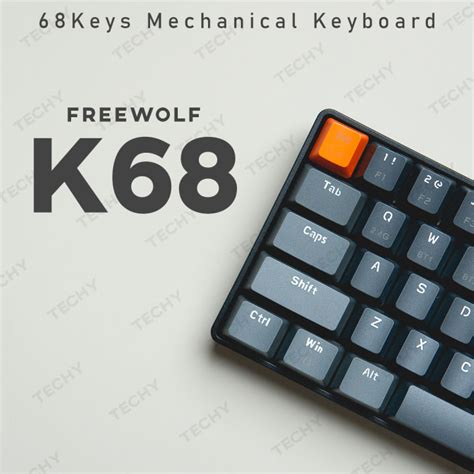 Ready Stock Freewolf K Mechanical Keyboard Hot Swappable Usb C Bluetooth Original