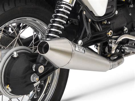 Echappement Zard Inox Conique Moto Guzzi V7 Café Classic Nevada Zard