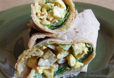 Vegan Tofu Egg Salad Wrap Recipe | ChefDeHome.com