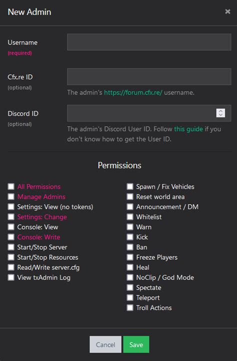 Txadmin Interface · Zap Hosting Docs