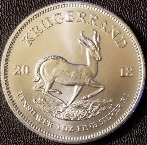 South Africa Krugerrand Oz Fine Silver Bullion Silver