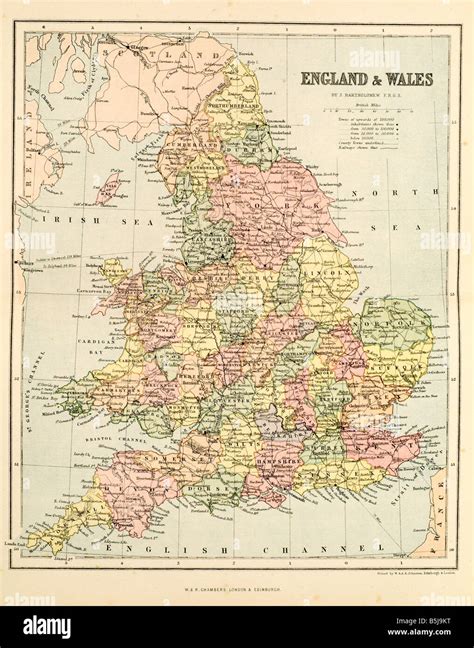 A Map Of England And Wales