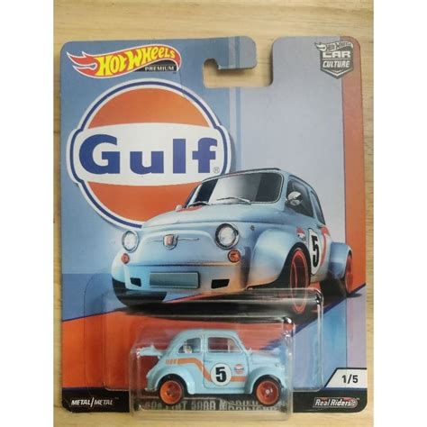 Hot Wheels Car Culture Gulf Fiat 500D Modificado Premium Shopee