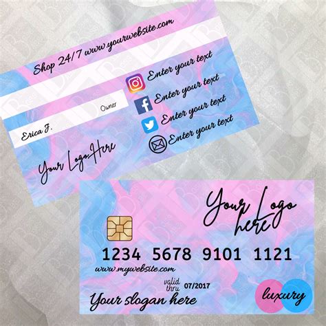 Credit Card Business Card Template