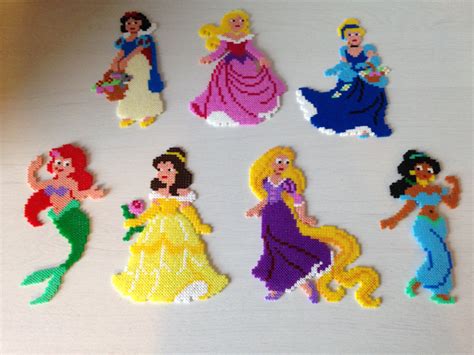 Disney Princess Hama Perler Beads By Sasha Nielsen Perler Bead Disney