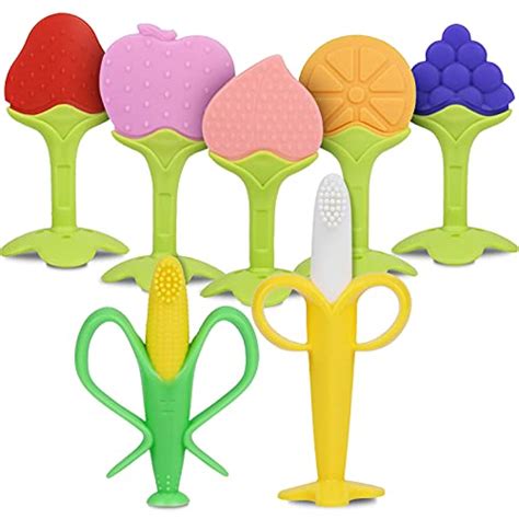 Vicloon Anneaux De Dentition 7pcs Anneau Dentition Bebe Silicone