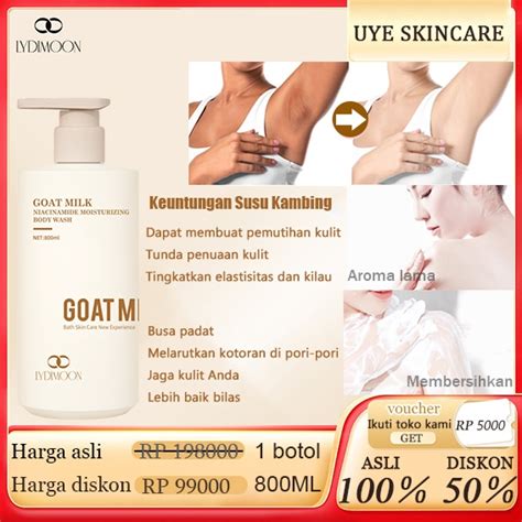 Jual Body Wash Pemutih Badan Permanen Shower Gel Sabun Pemutih Badan