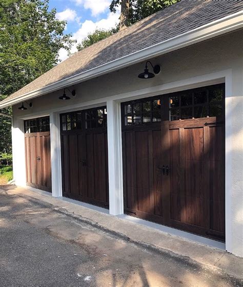 Beautiful Shoreline Overlay Garage Doors In Walnut Accents Woodtones