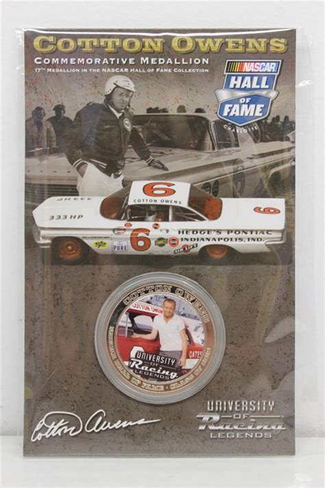 Cotton Owens NASCAR Hall of Fame Commemorative Medallion #17 in Series