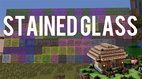 How To Make And Use Stained Glass And Stained Glass Panes Minecraft Minecraft 1 7 2 Update