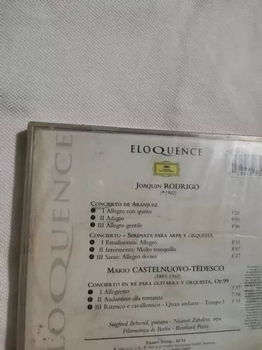 Rodrigo Concierto De Aranjuez Cd Original Nuevo Y Sellado En Venta En