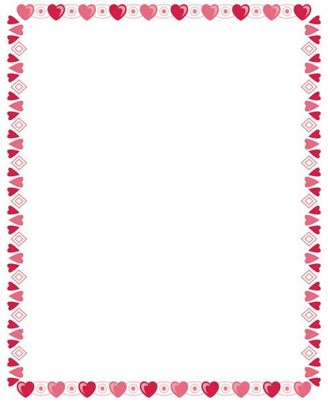 Valentines Day Heart Border In Valentines Printables Free