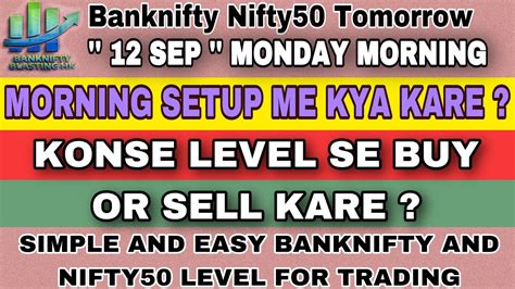 Nifty Prediction And Bank Nifty Analysis For Thursday 11 Sep 2022