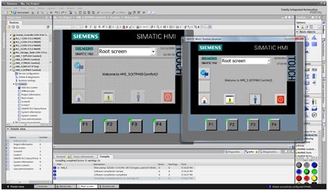 Visualisierung Mit Simatic Wincc Tia Portal Software In Tia Portal