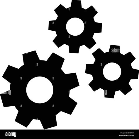 A Set Of Gear Icons Customization And Settings Editable Vectors Stock