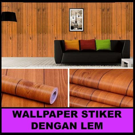 Jual Wallpaper Dinding Stiker Motif Kayu Coklat Tua Cmx M Di Seller