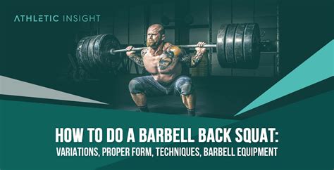 How to barbell back squat variations proper form technique – Artofit