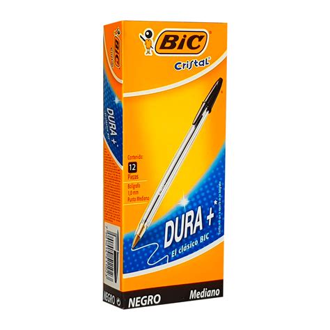 Caja De Boligrafo Bic Negro Clasico Libreria Moderna