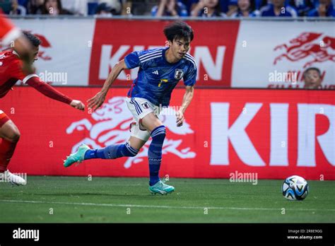 Japans Kaoru Mitoma During The Kirin Challenge Cup 2023 Match Between