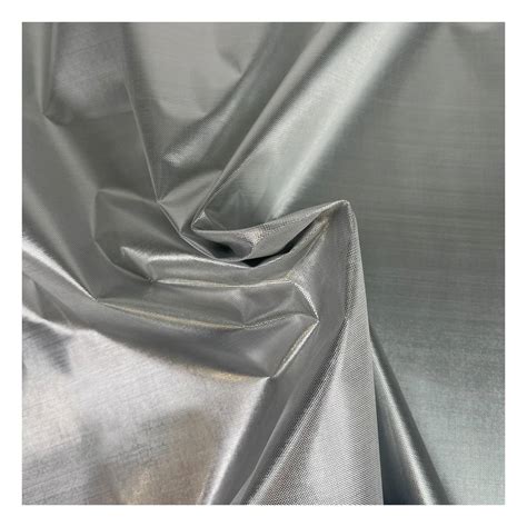 Silver Metallic Sheer Fabric by the Metre | Hobbycraft