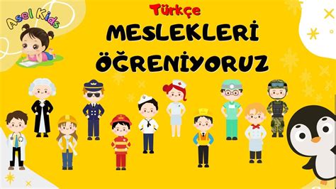 Çocuklar Meslekleri öğreniyoruz Meslekleri Tanıyalım Okul Öncesi