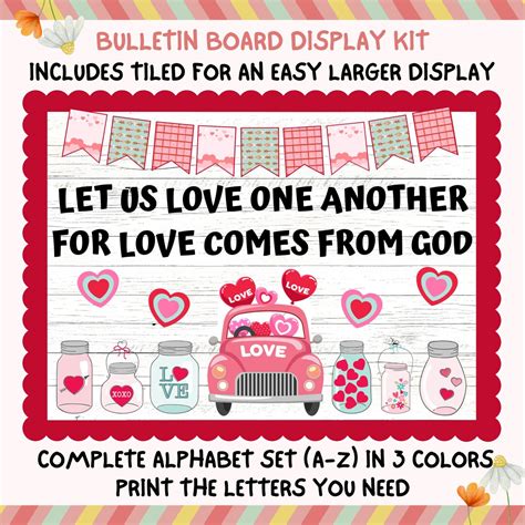 Valentines Day Bulletin Board Christian Church Bible Verse Bulletin